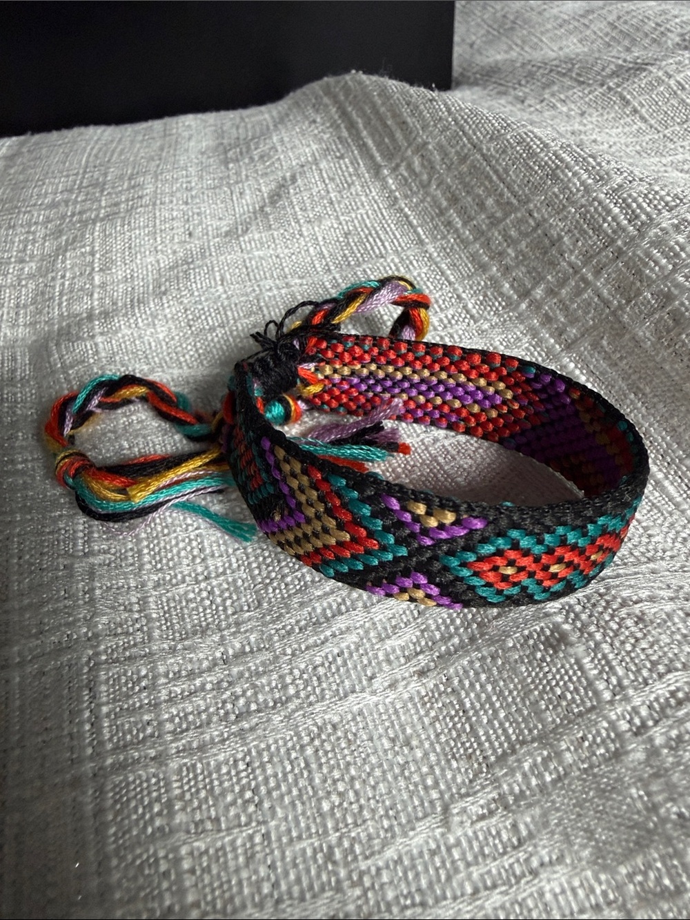 Handwoven Multicolor Friendship Bracelet — Boho Woven Wristband
